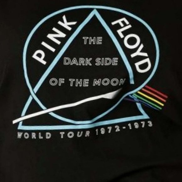 Pink Floyd Dark Side of the Moon rock Raglan Baseball Official T-Shirt XL NWT - Picture 2 of 3